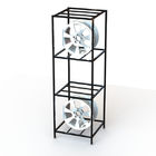 Square Aluminum Alloy Wheel Display Stand Knocked Down