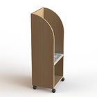 KD Construction MDF Literature Display Stand Wooden Maple