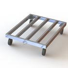 Knocked Down Heavy Iron Tube  Industrial Dolly Cart For Transporting
