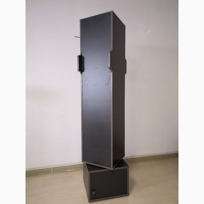 Rotating Free Standing Mdf Peg Hook Display Rack For Mobile Accessories
